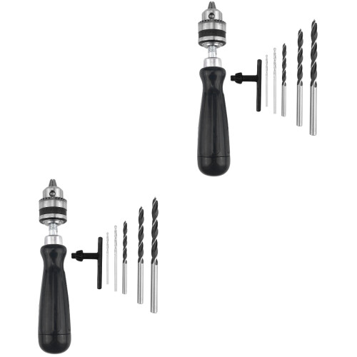14Pièces Tournevis Perceuse Bois Manuelle ABS Forets Avec Clé 1
