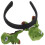 4Pièces -Têtes Vert Pour Enfants Accessoires Halloween 11
