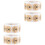 4Rouleaux Stickers Autoadhésifs Kraft Khaki Pour Cadeaux 4