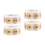 4Rouleaux Stickers Autoadhésifs Kraft Khaki Pour Cadeaux 5
