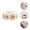 4Rouleaux Stickers Autoadhésifs Kraft Khaki Pour Cadeaux 11