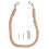 3Pièces Porte-Serviettes Mural Khaki Déco Maison 2