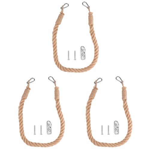 3Pièces Porte-Serviettes Mural Khaki Déco Maison 2