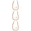 3Pièces Porte-Serviettes Mural Khaki Déco Maison 8
