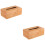 2Pièces Boîte À Papier Bambou Usage Maison Bureau 5