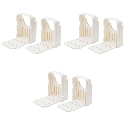 6Pièces Coupe-Pain Pliable Guide Trancheur Sandwich 2
