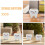 3Pièces Cache-Pots Céramique Dent Décoratif Pour Plantes 5