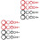 48Pièces Stickers Cercle Noir Rouge Décor DIY 2