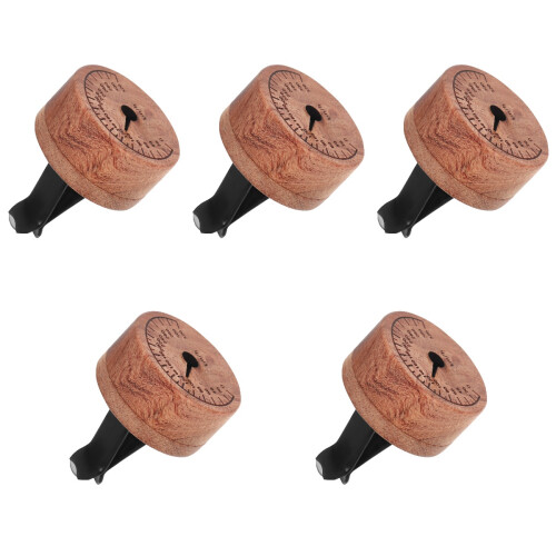 5Pièces Décor Clips Ventilation Bois Alu Parfum Diffuseur Clip 1