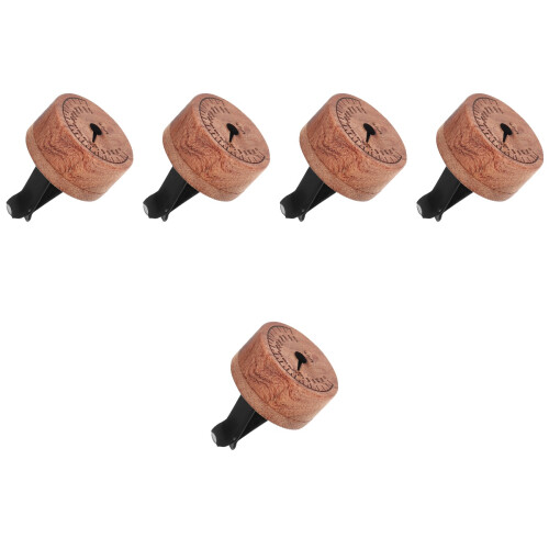 5Pièces Décor Clips Ventilation Bois Alu Parfum Diffuseur Clip 2