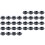400Pièces Boîtes À En Noir Couvercle Transparent 3