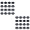400Pièces Boîtes À En Noir Couvercle Transparent 5