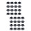 400Pièces Boîtes À En Noir Couvercle Transparent 6