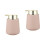 2Pièces Distributeur De Lotion Rose Push Type Réutilisable Pour 3