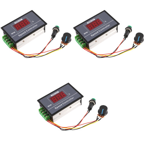 3Pièces Régulateur Pwm Vert Pour Dc Réglable À Variable 1