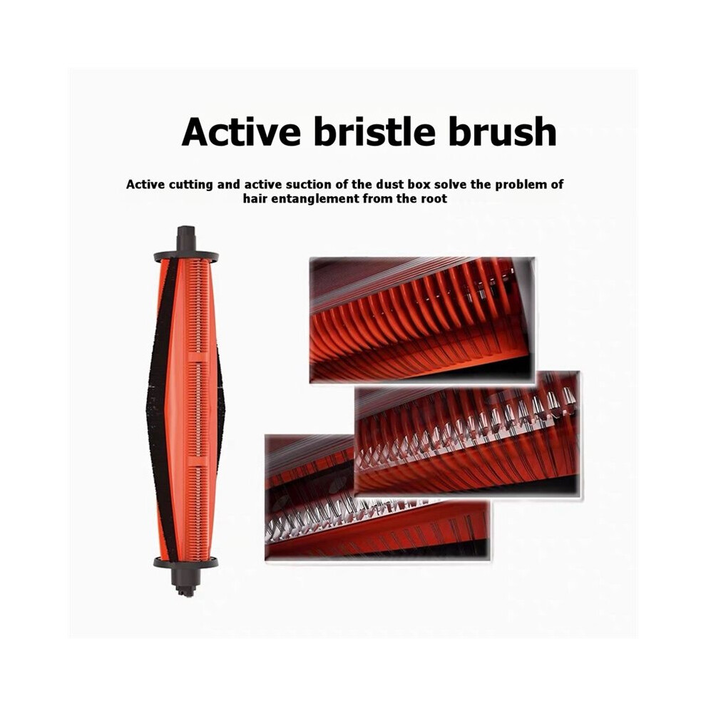 For Mijia M40 Sweeping Robot Accessories Dust Bag Mop Cleaning Liquid Side Brush Filter Roller Brush Consumables 4713062016952