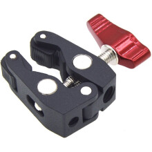 Multifunción para Rótula para Cabezal, Metal Doble para Brazo, Trípode, Tornillo, Perilla de Bloqueo para Monitor de Video, Luz LED