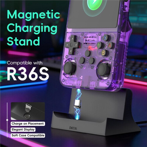 Station de Charge Magnétique de Type C pour Console Portable R36S 2