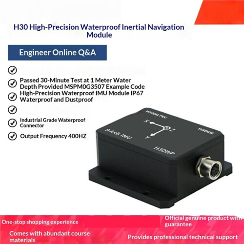 H30WP Industrial Waterproof IMU Inertial Navigation Module 9-Axis Gyroscope Attitude Sensor ROS2 Robot 1