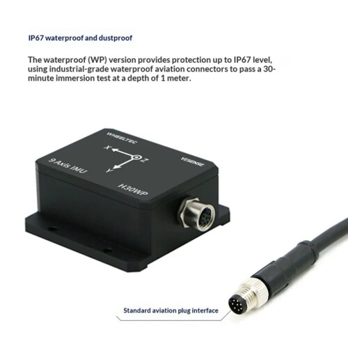 H30WP Industrial Waterproof IMU Inertial Navigation Module 9-Axis Gyroscope Attitude Sensor ROS2 Robot 2