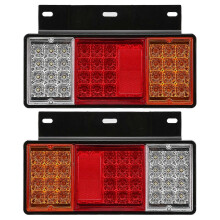 12V rear light for Isuzu NRR FSR FRR 44 LEDs replacement pair