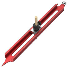 Contour Gauge Scribe Tool, Precise Profile Scribing Ruler with Adjustable Pencil Holder, Woodworking Edge Corner Gauge