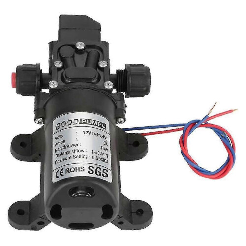 Pompa dell'acqua autoadescante da 12 V compatibile con camper e barche - Alta pressione 70 W