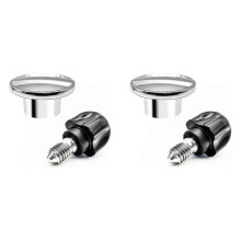2 tappi di fissaggio per mozzo e vite di fissaggio compatibili con impastatrici KitchenAid con testa inclinabile da 4,5 e 5 quarti.