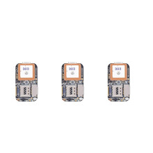 3X Super Mini GPS Tracker GSM AGPS Wifi LBS Lokátor Bezplatná webová aplikácia Sledovanie Hlasový záznamník ZX303 PCBA Vo vnútri 87HE