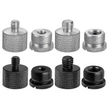 Confezione da 8 adattatori per asta microfonica, da 5/8 femmina a 3/8 maschio, da 3/8 femmina a 5/8 maschio, compatibili con aste per microfono