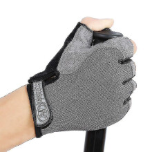 Cycling Gloves Bike Gloves For Men Women,half Finger Biking Glove Road Bicycle Gloves Shock-absorbing Mountain Bike Gloves-grey(l)