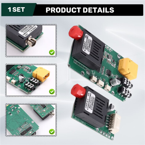 80KM TTL Optical Transceiver Module Kit TX RX Optical Terminal Equipment Drone-Specific  5.5-26V 2