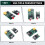 80KM TTL Optical Transceiver Module Kit TX RX Optical Terminal Equipment Drone-Specific  5.5-26V 4
