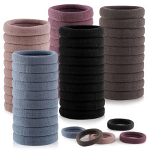 100 Stück hochelastische Haargummis, Nylon-Haarbänder für Frauen und Mädchen MultiColor