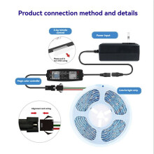 2X Contrôleur LED WS2812B Contrôle D'Application Contrôleur de Musique pour Bande Lumineuse LED Pixel SK6812 WS2811 WS2812 12V-24V