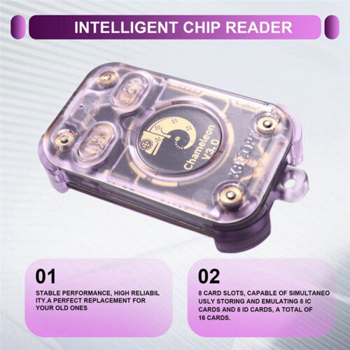 Chameleon V3.0 RFID  Chip Reader  Card Emulator NFC Reader Writer ID IC 125K 13.56M Tag Copyer+2XUID Keychain 2