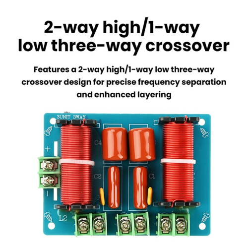 New 250W HiFi Audio Frequency Divider Three-Way Crossover Module for KTV Stage Speaker Modification - 2 High 1 Low 2