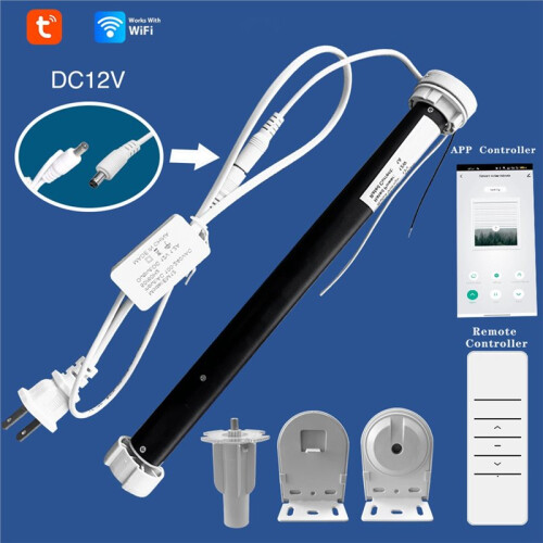 Motorize-Roller Blind Motor  Life App Shutter Shade Engine for 38mm Tube Voice  Control EU Plug 2