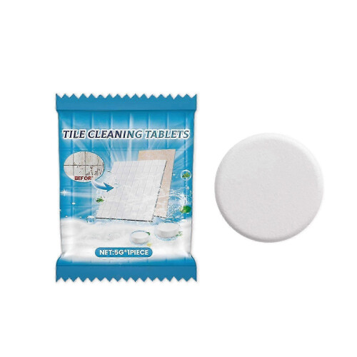 Tile Cleaning Tablets - Effective Marble & Bathroom Decontamination, Fresh Lemon Scent, Easy to Use