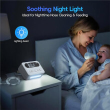 Electric Nasal Aspirator for Baby Toddler Congestion Relief with 3 Levels Suction with Soothing Light & Nursery Rhymes