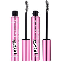 essence | Lash Like A Boss Instant Volume & Length Mascara | Ultra Black Color & Curved Fiber Brush | (Pack of 2)
