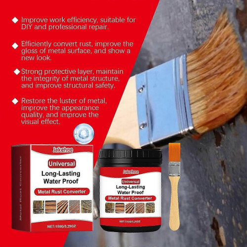 Rust Bright Metal Converter, Rust Removal & Protection, Easy DIY Anti-Corrosive Coating ,1set 2
