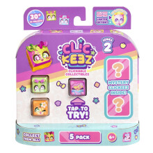 Clickeez Multipack - Series 2 | Includes 5 Clickable Keyboard Collectibles! | 30+ New Characters To Find, Cute Themes & Rare Surprises | Girls Gifts