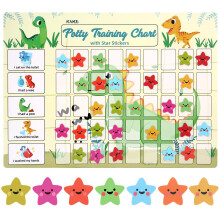 khlerox Potty Training Chart for Toddlers with 63 Reusable Magnetic Star St