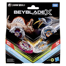 Beyblade X Jurassic World Collab Spinosaurus vs Quetzalcoatlus Multipack Set