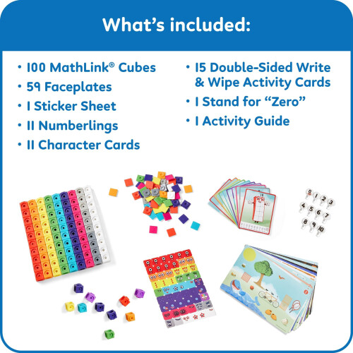 Learning Resources Learning Resources Numberblocks MathLink Cubes Activity Set, Ages 3+, Build Numberblocks 1–10, Learn Counting & Number Sense