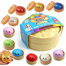 Random Dumpling Squishys Mystery Boxs - 10 Colors Random Mystery Dumplings Squishies Glitter Dumplings Stress Balls for Classroom Prizes Birthday Gif