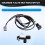Car Exhaust Pipe System Universal Modification Vacuum Solenoid Valve Remote Control  with Light Button 3