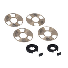 Visuelle Design-Kassette. Metallkassetten im Vintage-Stil-GOLD