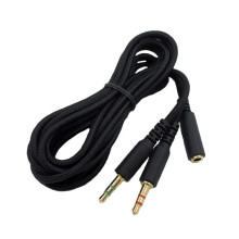 3,5-mm-Stecker auf Buchse, 1 Buchse auf 2 Stecker,